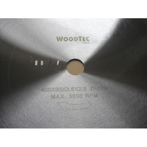Пила дисковая Ø400 х 30 х 3,6/2,5 Z120 WZ WoodTec