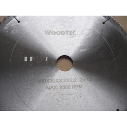 Пила дисковая Ø300 х 30 х 3,2/2,2 Z72 WZ WoodTec