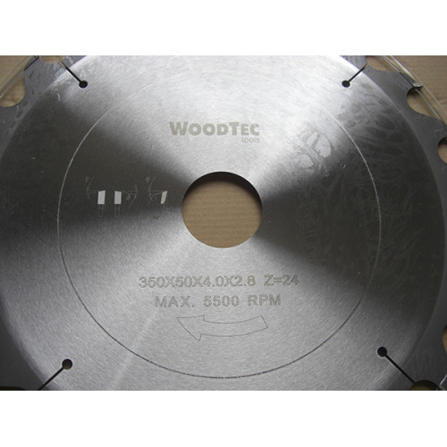 Пила дисковая Ø350 х 50 х 4,0/2,8 Z24 WZ WoodTec