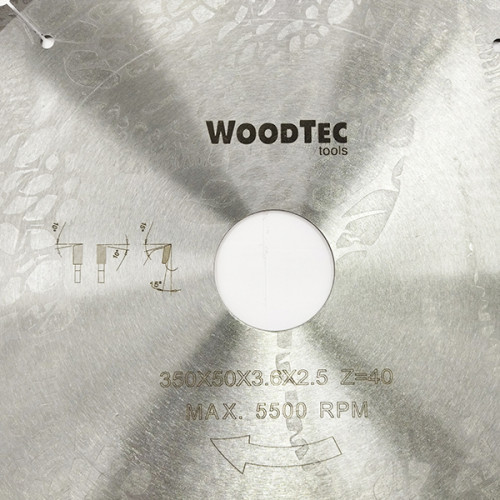 Пила дисковая Ø350 х 50 х 3,6/2,5 Z40 WZ WoodTec