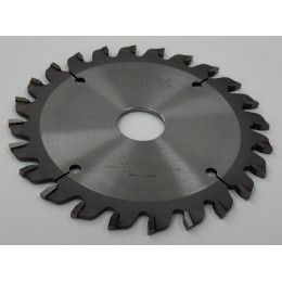 Подрезная составная пила WoodTec для форматно-раскроечных станков Ø125 х 20 x 2,8-3,6 Z = 12 + 12