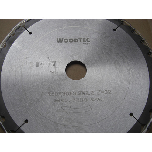 Пила дисковая Ø250x30x3,2/2,2 Z20 WZ WoodTec