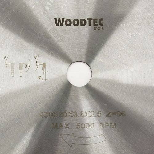 Пила дисковая Ø400 х 30 х 3,6/2,5 Z96 WZ WoodTec