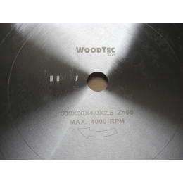 Пила дисковая Ø500 х 30 х 4,0/2,8 Z56 WZ WoodTec