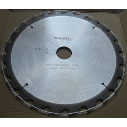 Пила дисковая Ø400 х 50 х 4,4/3,2 Z24 WZ WoodTec