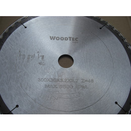 Пила дисковая Ø300 х 30 х 3,2/2,2 Z48 WZ WoodTec