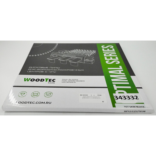 Пила подрезная Ø300 х 50 х 4,3-5,5 Z = 48 WoodTec