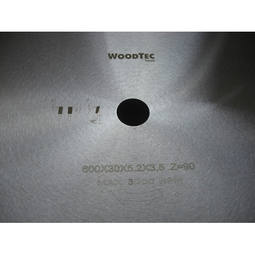 Пила дисковая Ø600 х 30 х 5,2/3,5 Z90 WZ WoodTec