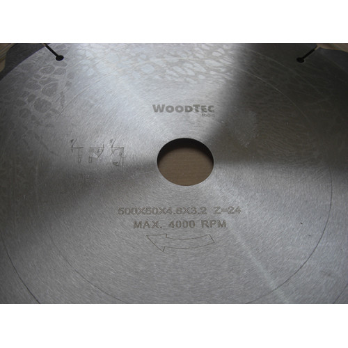 Пила дисковая Ø500 х 50 х 4,8/3,2 Z24 WZ WoodTec