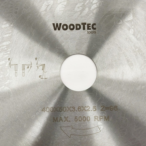 Пила дисковая Ø400 х 50 х 3,6/2,5 Z96 WZ WoodTec