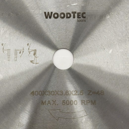 Пила дисковая Ø400 х 30 х 3,6/2,5 Z48 WZ WoodTec