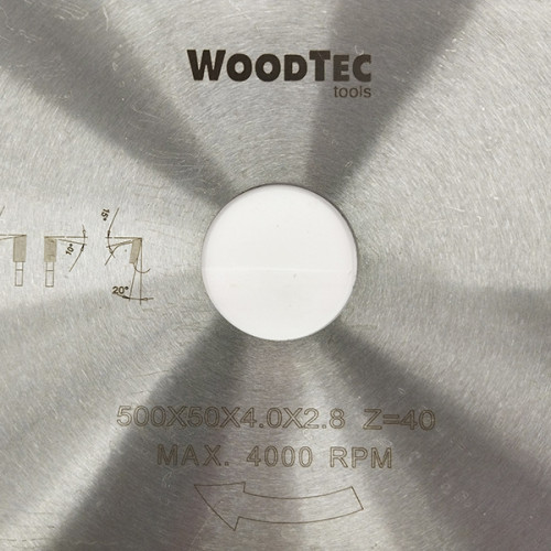 Пила дисковая Ø500 х 50 х 4,0/2,8 Z40 WZ WoodTec