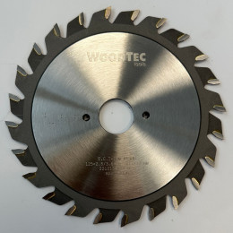 Подрезная составная пила WoodTec для форматно-раскроечных станков Ø125 х 20 x 2,8-3,6 Z = 12 + 12