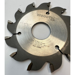 Подрезная коническая пила WoodTec для форматно-раскроечных станков Ø80 х 20 х 3,1-4,3 Z = 12 KON