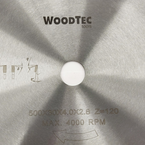 Пила дисковая Ø500 х 30 х 4,0/2,8 Z120 WZ WoodTec