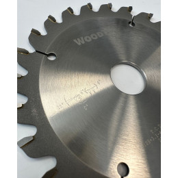 Подрезная коническая пила WoodTec для форматно-раскроечных станков Ø125x20x3,1-4,3 Z=24 KON