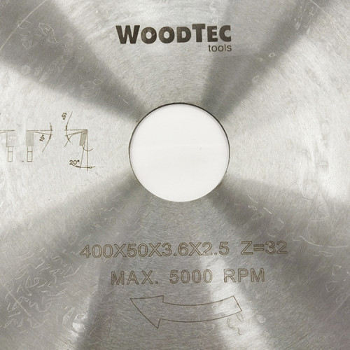 Пила дисковая Ø400 х 50 х 3,6/2,5 Z32 WZ WoodTec