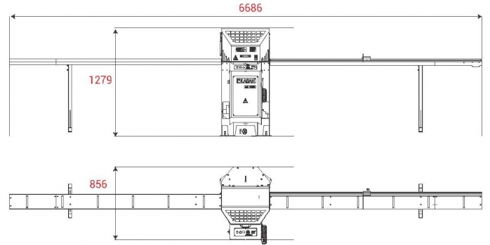 AA 1025 Схема установки станка